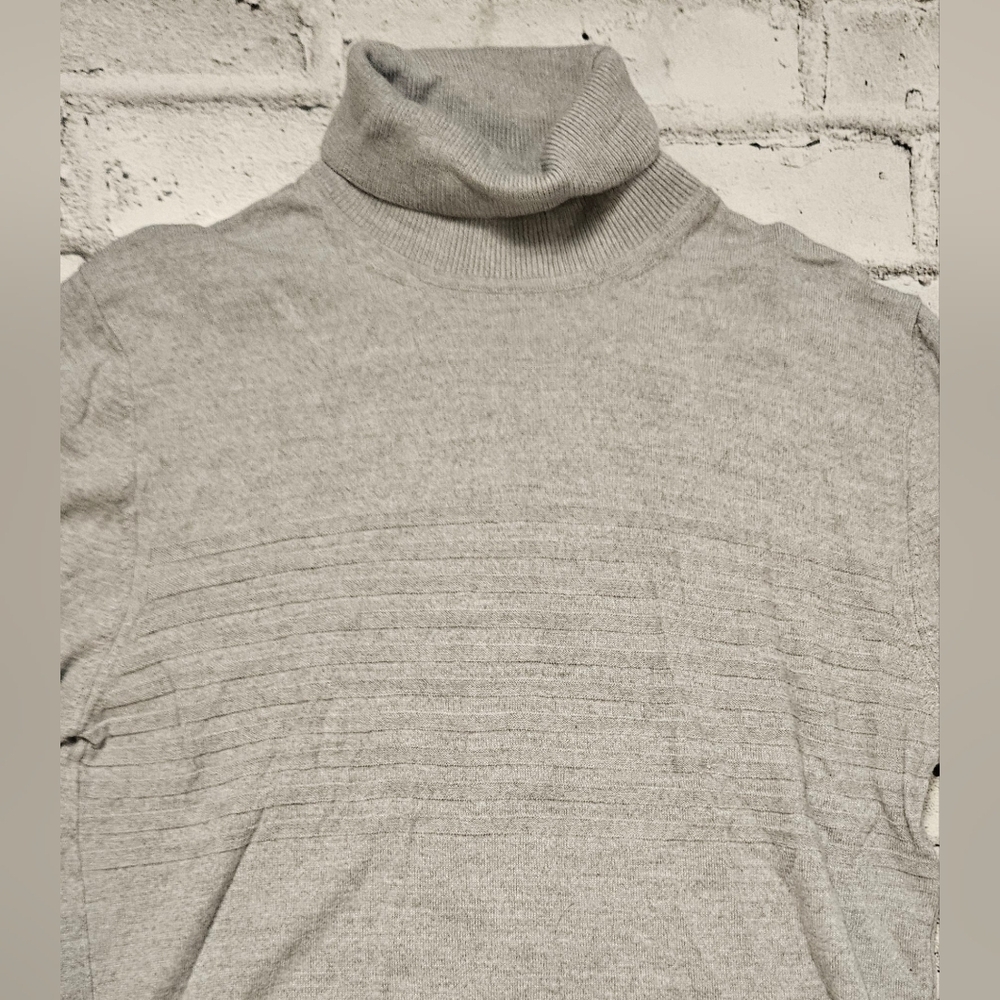 Hörst Italian Wool Blend Turtleneck Sweater Mens XL Gray Made in Italy - Picture 6 of 12